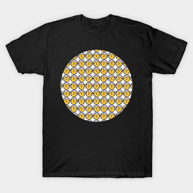 Yellow Cats Round T-Shirt by ellenhenryart